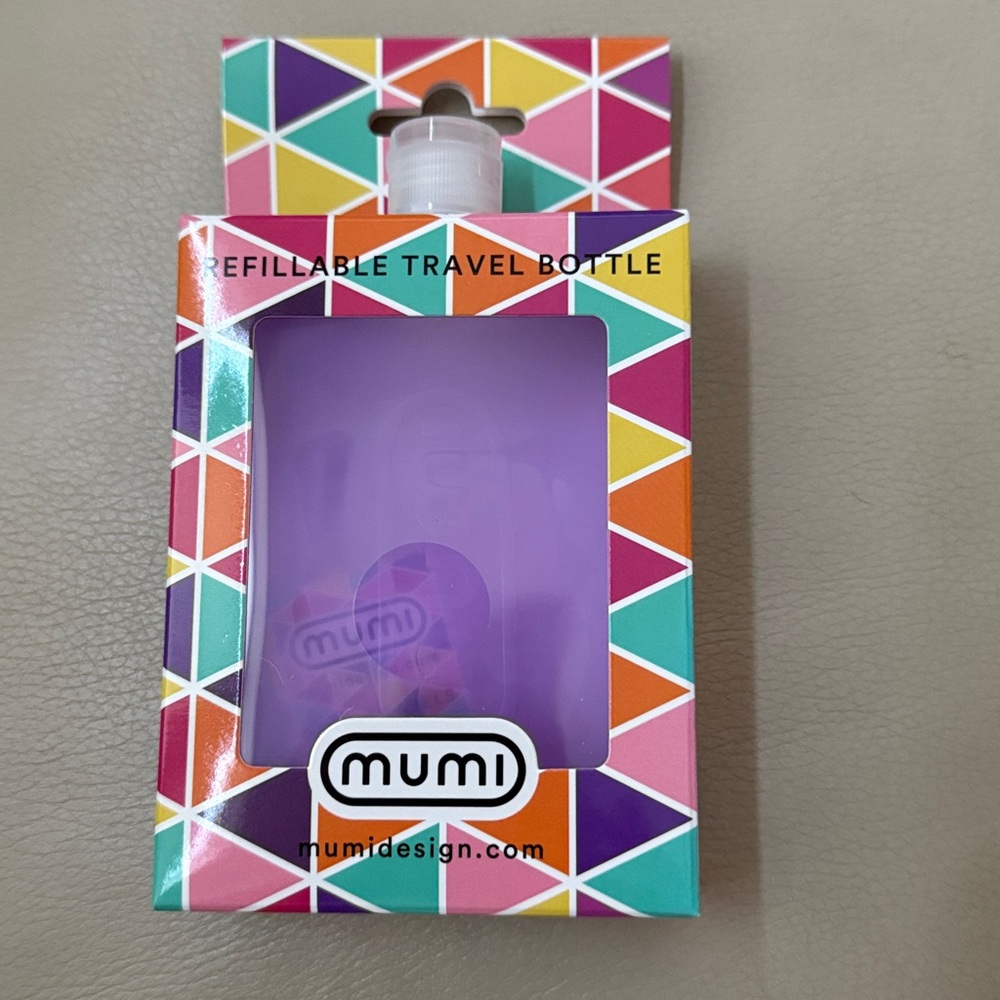 Mumi Refillable Travel Bottle- Blue